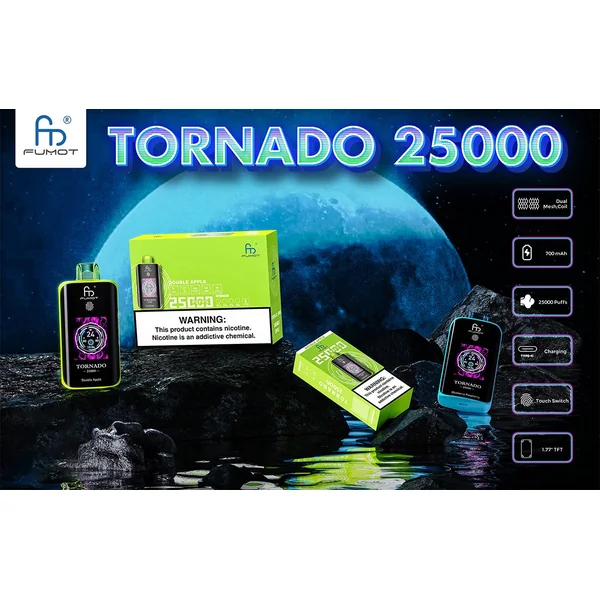 [Clearance Sale] Kit jetable rechargeable Fumot Randm Tornado 25000 Puffs (Touch Button)