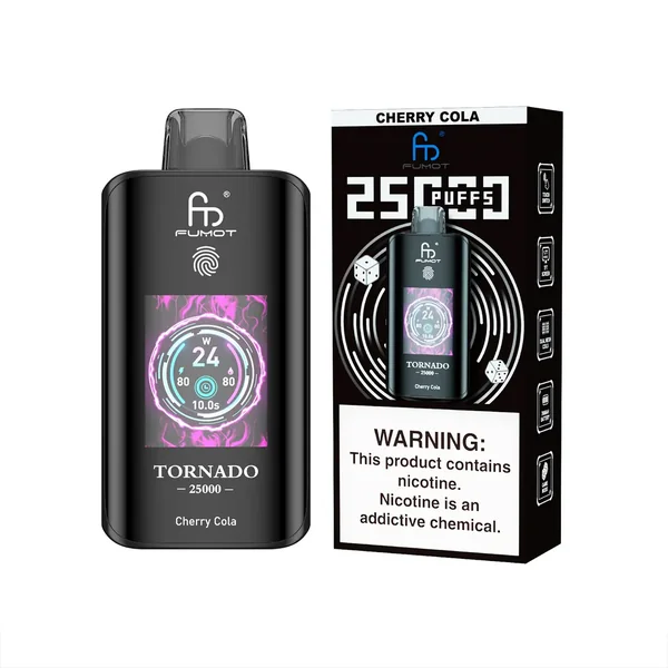 [Clearance Sale] Kit jetable rechargeable Fumot Randm Tornado 25000 Puffs (Touch Button)