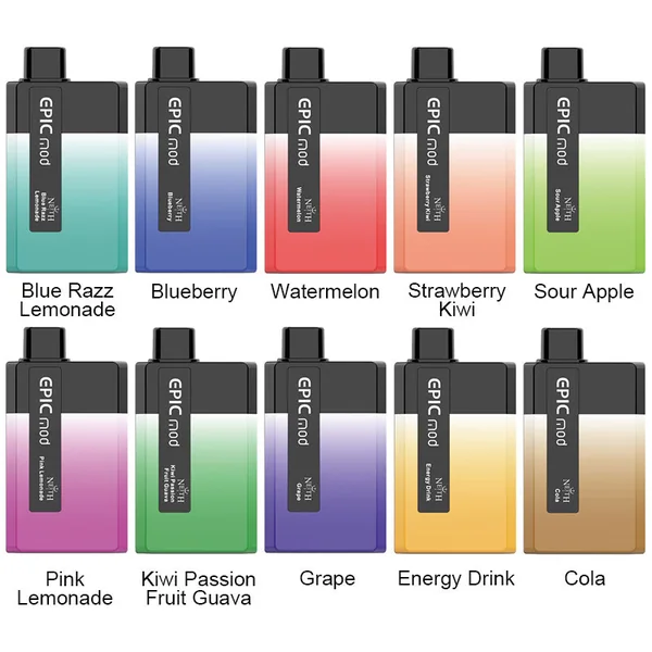 [Clearance sale] NEITH EPICMOD 5500 PUFF Cigarette électronique jetable kit rechargeable 650mAh 14ml (50mg)