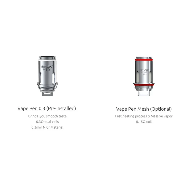 Coil de remplacement de Vape de stylo 22 0.3Ohm - SMOK (PCS-PACK)