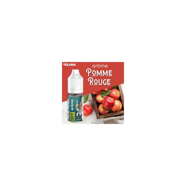 Concentré DIY Pomme rouge en lot de 5 x 10ml - Solana