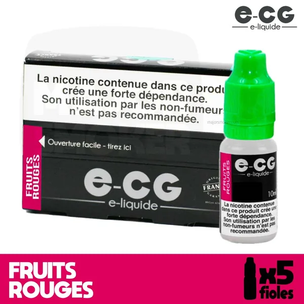 E-CG | E liquide | Fruits Rouges x5