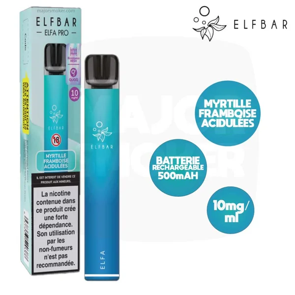 Elfa Pro Pod Rechargeable | Starter Kit ELFABAR Fraise Glacée