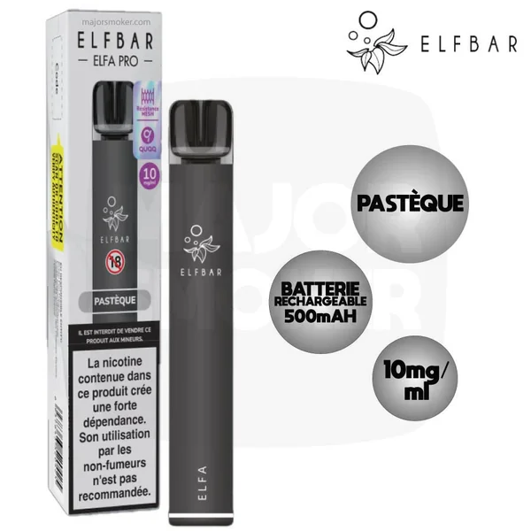 Elfa Pro Pod Rechargeable | Starter Kit ELFABAR Pomme Pêche