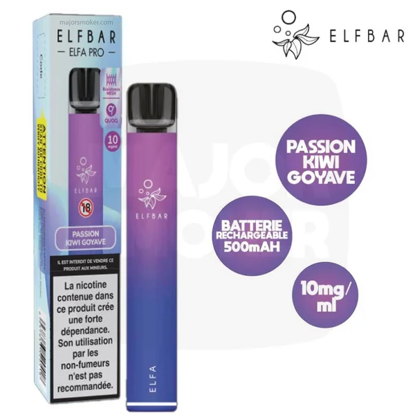 Elfa Pro Pod Rechargeable | Starter Kit ELFABAR Pomme Pêche