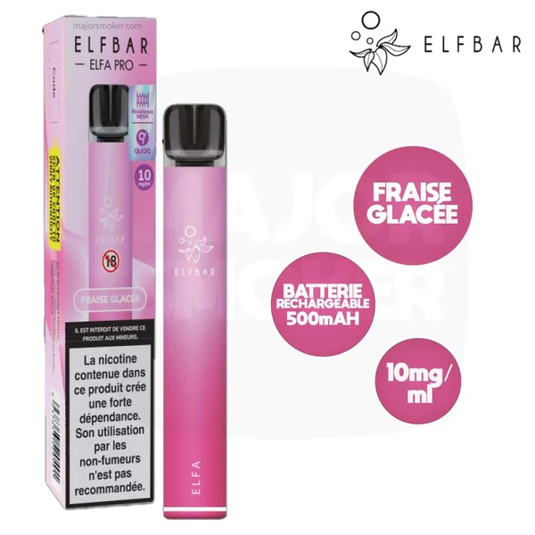 Elfa Pro Pod Rechargeable | Starter Kit ELFABAR Pomme Pêche