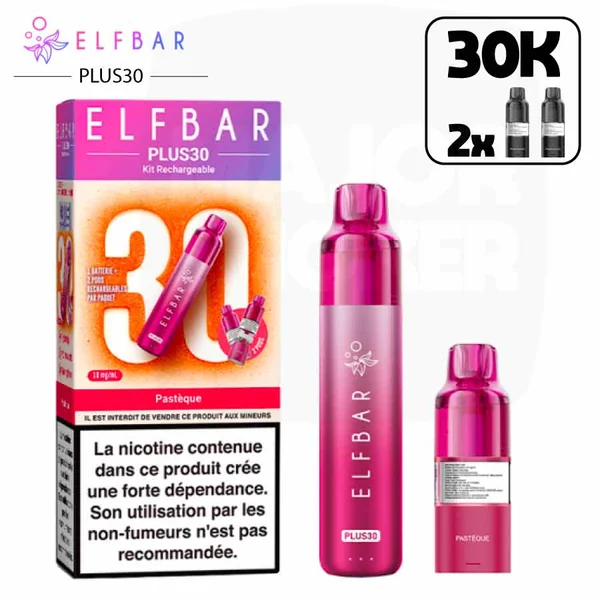 Elfbar Kit 30plus | saveur Pastèque | Puff Rechargeable