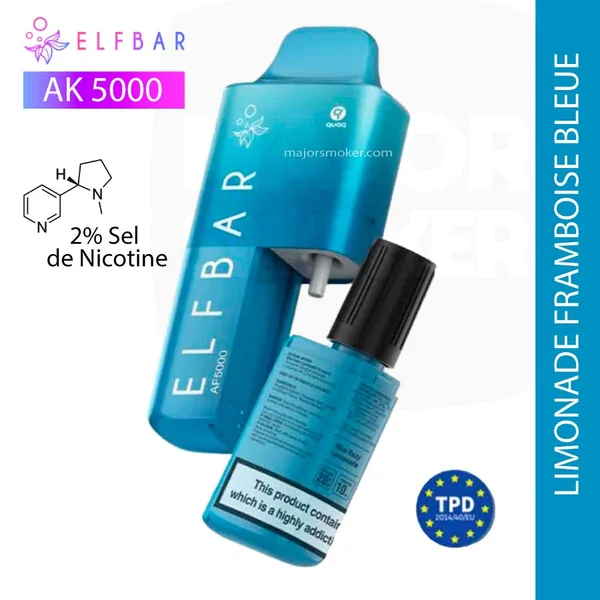 Elfbar Starter Kit AF5000 | Saveur Limonade Framboise Bleue