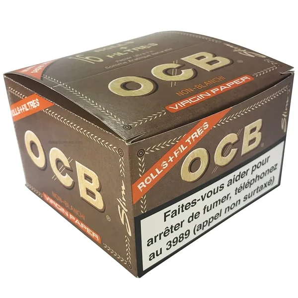 Feuille OCB Rolls Virgin Tips – Rouleau OCB Slim x16