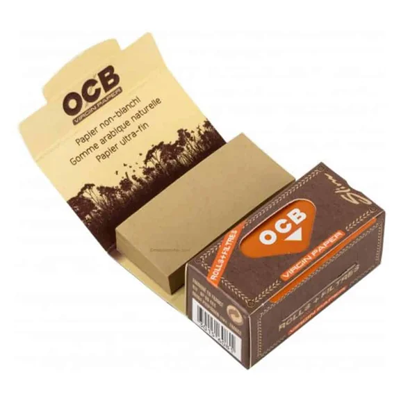 Feuille OCB Rolls Virgin Tips – Rouleau OCB Slim x16