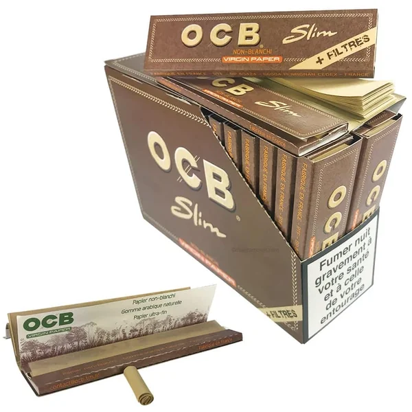 Feuille OCB Slim Virgin +Tips Filtre x1 | Papier a Rouler