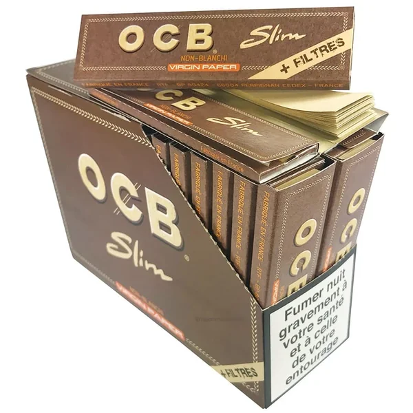 Feuille OCB Slim Virgin + Tips Filtre x32 | Papier a Rouler