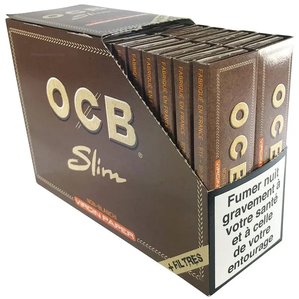 Feuille OCB Slim Virgin + Tips Filtre x32 | Papier a Rouler