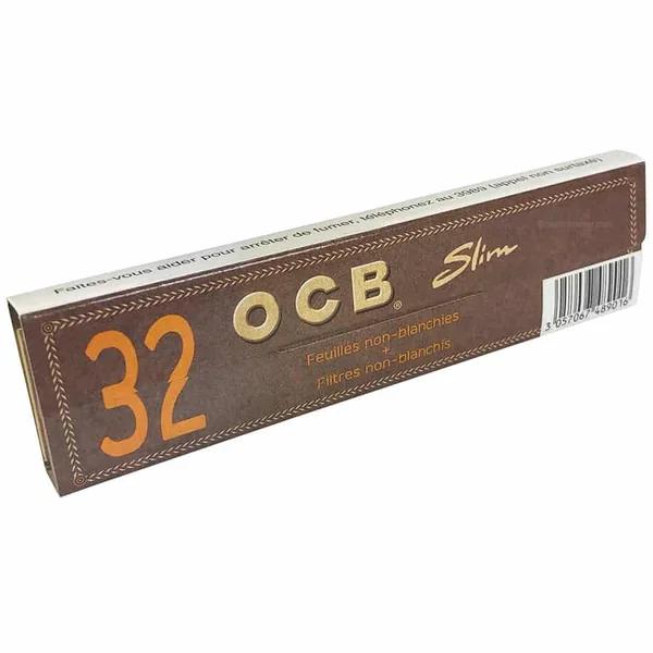 Feuille OCB Slim Virgin + Tips Filtre x32 | Papier a Rouler