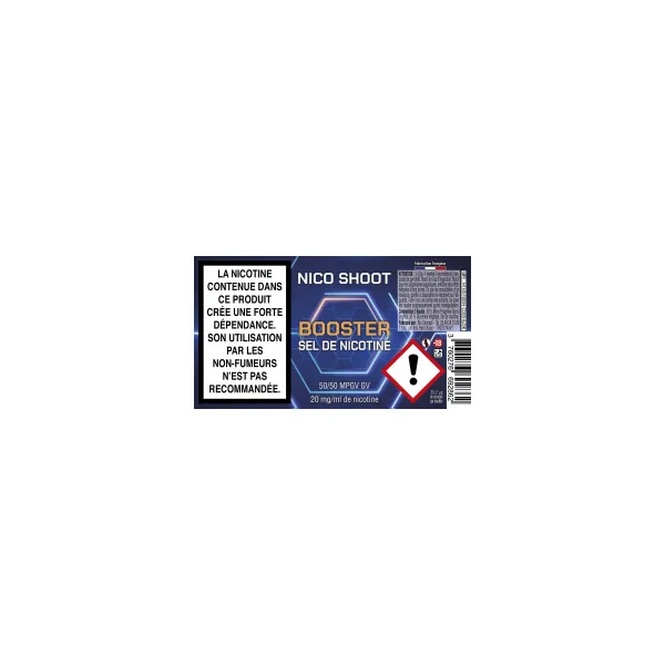 Pack DIY sel de nicotine 10 mg/ml : 1 base DIY 500 ml et 63 Nico Shoot® au sel de nicotine