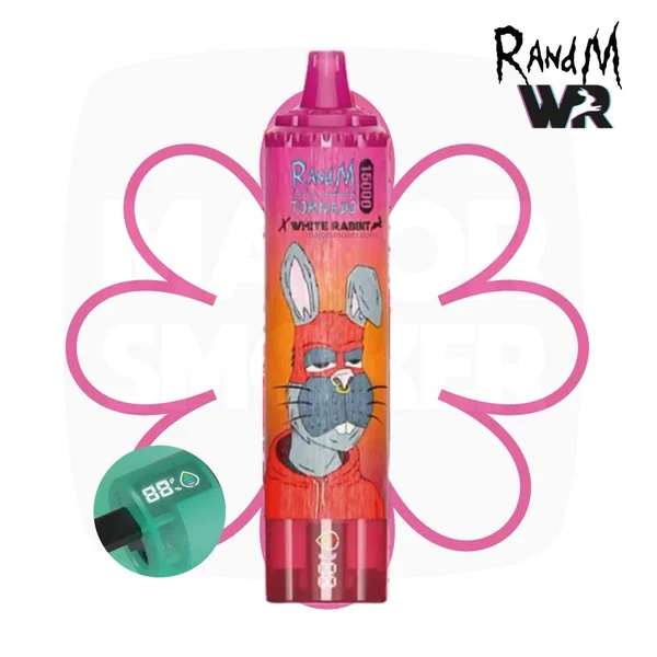 Puff 15k White Rabbit x RandM Tornado | Saveur Dragon Fruit Ice