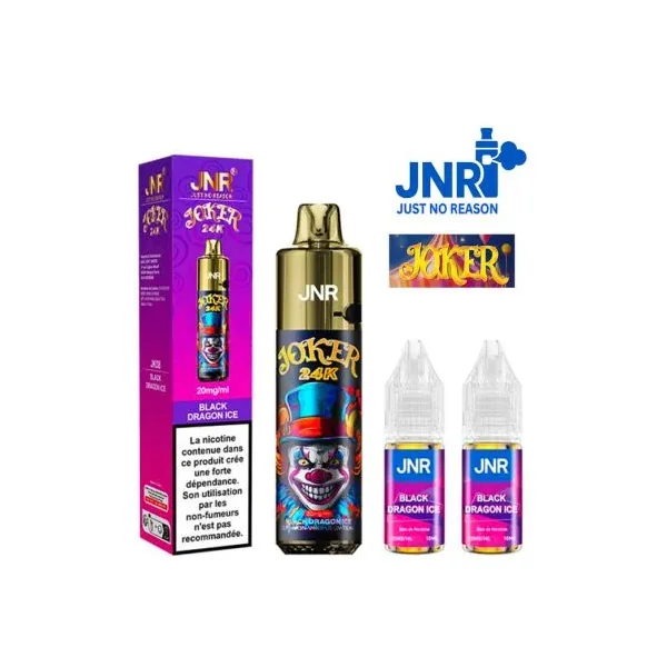 Puff JNR Joker 24K – Black Dragon Ice (Dragon Noir Glacé)