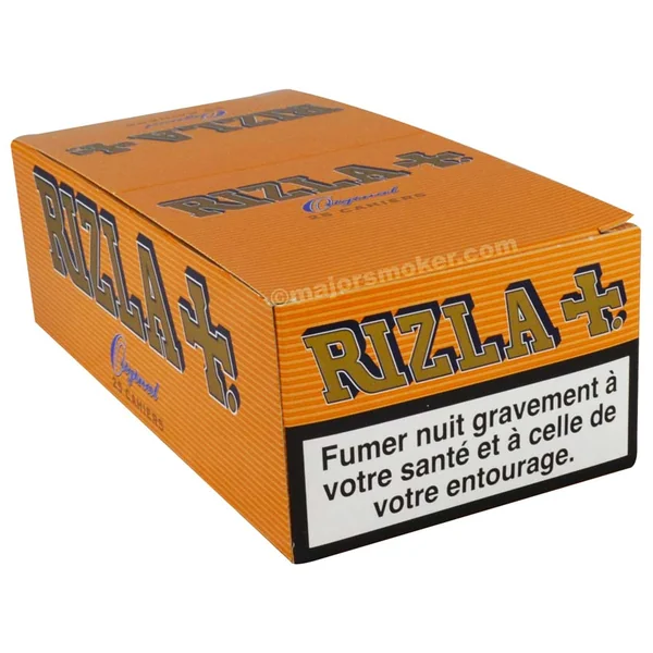 RIZLA+ Original Orange Regular x25 | Feuille à Rouler