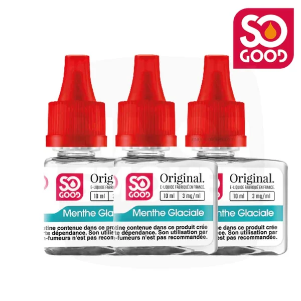 So Good | Goût Menthe Glaciale x3 | E Liquide
