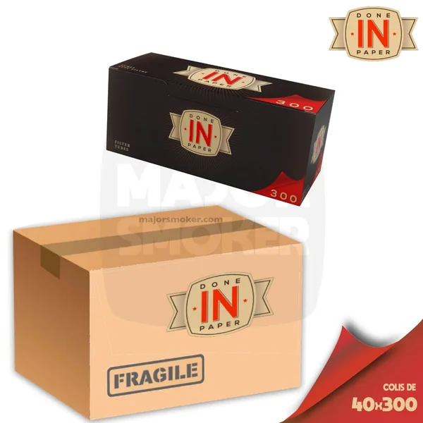 Tube Cigarette Done In Paper | Carton de 40 Boites de 300 Tubes