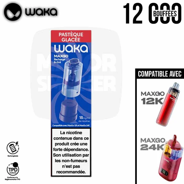 Waka | Recharge MaxGo | Pastèque Glacée