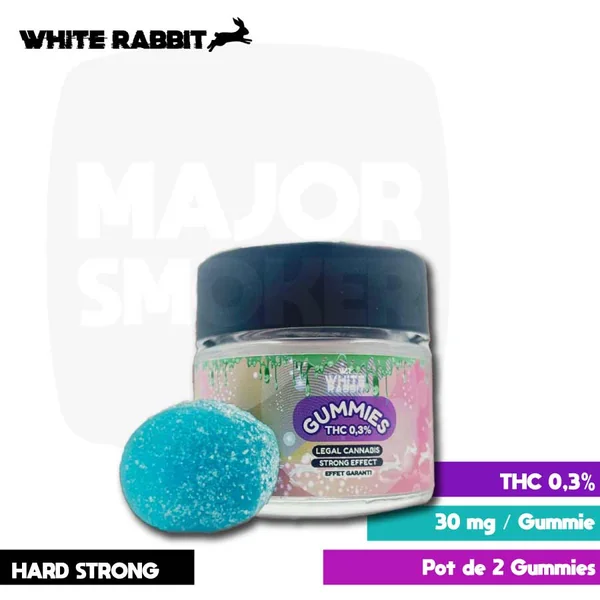 White Rabbit | Gummies THC Extra Strong 30 mg | Pot de 2