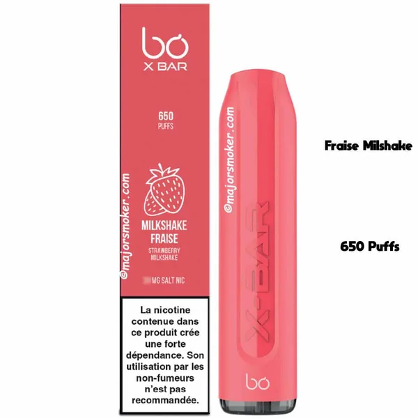 X-Bar Puff V2 | Goût Fraise Milkshake
