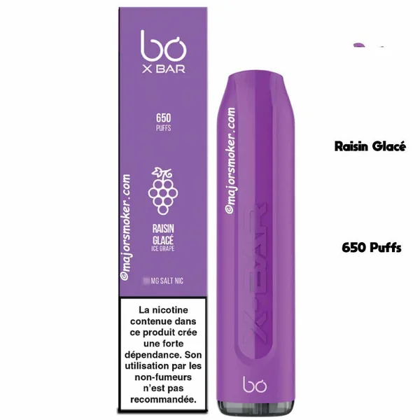 X-Bar Puff V2 | Goût Raisin Glacé