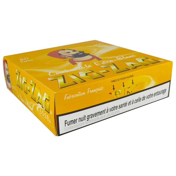 ZIG ZAG Jaune Zouave 602 bis x50 | Feuille a Rouler Regular