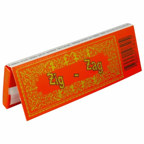ZIG ZAG Orange n°125 x1 – Feuille a Rouler 1/4 Espagnol